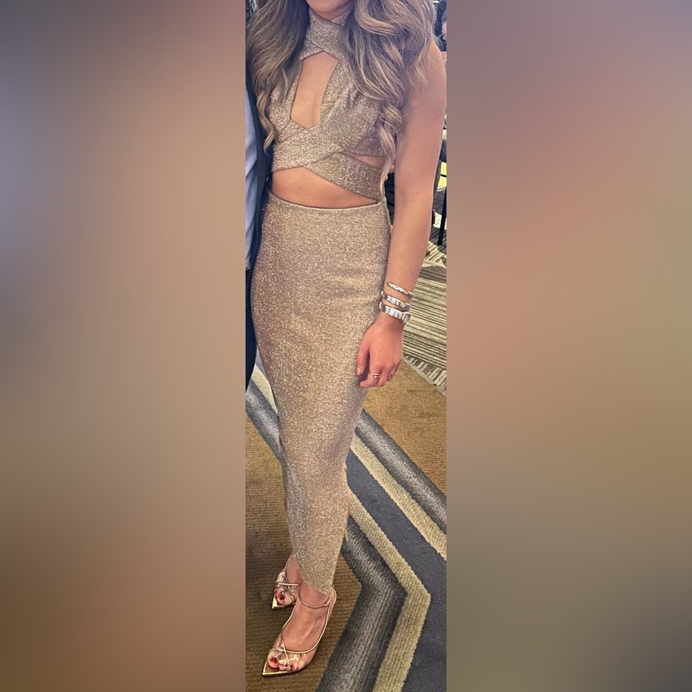 Gold Cocktail Dress